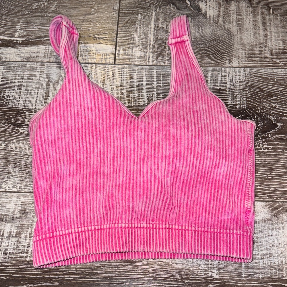 Pink Striped Women's Top